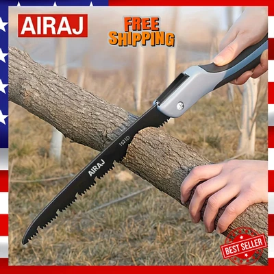 Serra dobrável AIRAJ ferramenta manual para carpintaria para acampamento jardim corte de árvore - Imagem 1 de 4