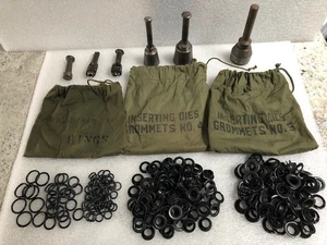 C. S. Osborne Die Sets, Punches, Spur & Washers, Rubber Grommet Rings w/ Bags - Picture 1 of 13