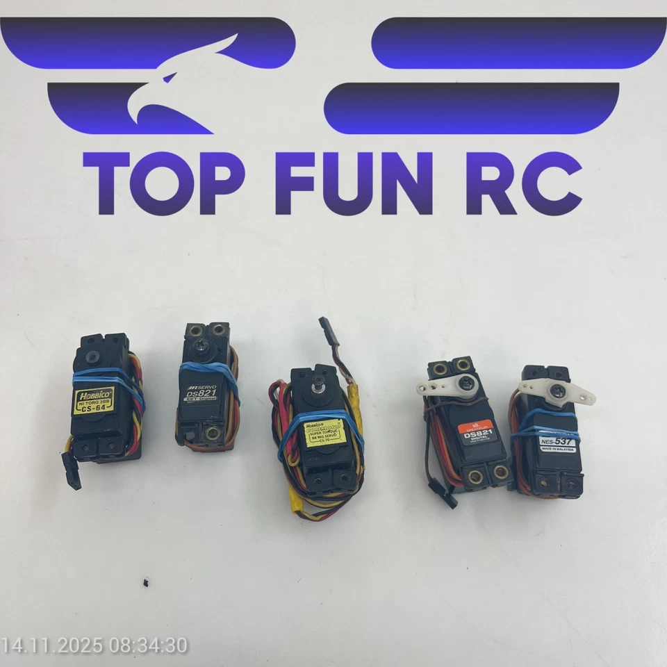 JR, HOBBICO & SPEKTRUM SERVO LOT! DS821, NES-537, CS-70, DS821 & CS-64 TESTED! - Image 1 of 1