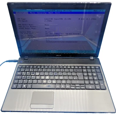 Portátil Acer Aspire 5741 (NEW70)*SIN RAM ni HDD*para pieza de repuesto DEFECTUOSO#N48 - Imagen 1 de 4