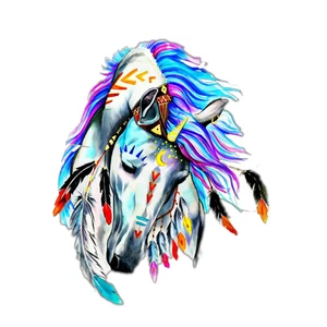 Wall Art Print Colorful Horse Beautiful Home Decor Work Office Bedroom Playroom - Picture 1 of 1