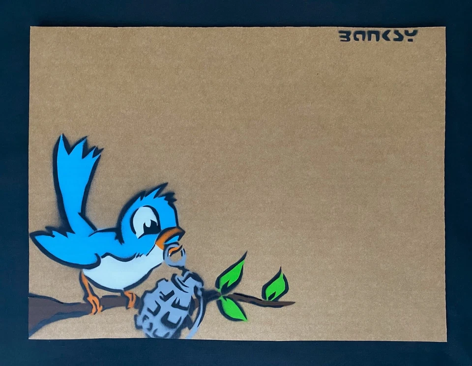 Banksy Original Dismaland  Painting 2015 with  paperwork - Image 1 of 4