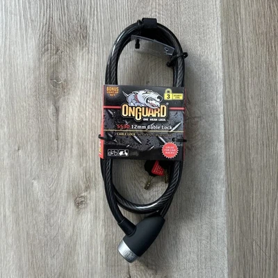 Onguard Bicycle Bike Lock Level 3 Security Cable 12mm with Keys 5530 NEW - Image 1 of 4