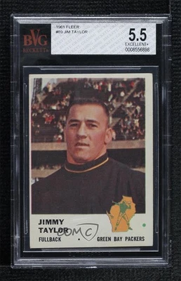 1961 Fleer Jim Taylor #89 BGS 5.5 HOF - Image 1 of 2