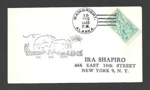 U.S. 1949 ALASKA DOG TEAM POST COVER, WAINWRIGHT, ALASKA - Picture 1 of 1
