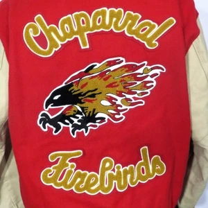 Chaqueta Universitaria Chaparral Firebirds MEDIANA Scottsdale Arizona DeLong Lana De Colección - Imagen 1 de 19