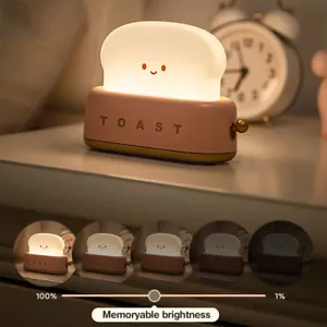 Kinder LED Nachtlicht Dimmbar AKKU Tischleuchte USB Aufladbar Nachttischlampe - Bild 1 von 12