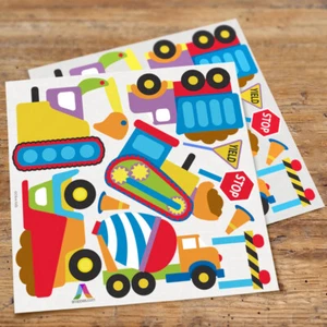 Under Construction Peel & Stick Boy Kids Wall Decals / Cutouts by Art Appeel - Picture 1 of 1