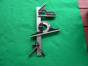 L.S. Starrett #435-12-16R Combination Square Set + (1 Free Bonus Item) - Picture 1 of 10