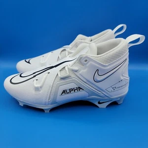 Nike Alpha Menace Pro 3 Football Cleats Men's Size 11.5 White Black CT6649-109 - Picture 1 of 11