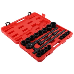Impact Socket Set 21Pc 3/4"Drive Extension Ratchet 490mm 480mm 200mm Sliding Bar - Picture 1 of 12
