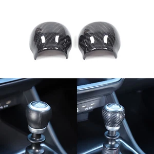 Central Gear Shift Knob Cover REAL Carbon Fiber Black For Subaru WRX 2022-2024 - Picture 1 of 21