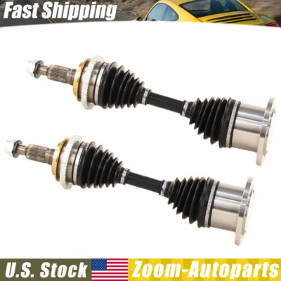 Eje delantero CV de 2 piezas para Chevy GMC K2500 K1500 1988-1997 Suburban Yukon Tahoe Foto 1 de 4