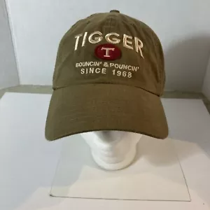 Walt Disney World Tigger Bouncing And Bouncing Olive Cap Hat Strapback - Picture 1 of 7