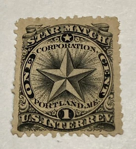 RO172d Star Match US Revenue Match & Medicine Private Die Proprietary Stamp - Picture 1 of 2