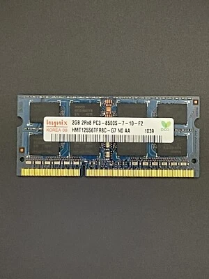 Hynix 2GB COMPUTER Memory RAM   2Rx8 PC3-8500 - HMT125S6TFR8C-G7 - Image 1 of 4