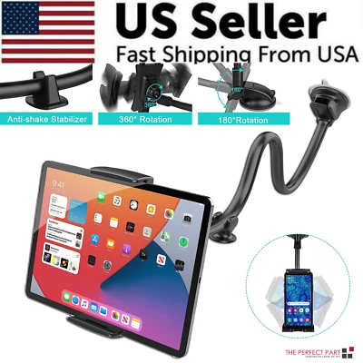 360° Universal Car Windshield Holder Desktop Mount For Cellphone Tablet iPad GPS - Image 1 of 4
