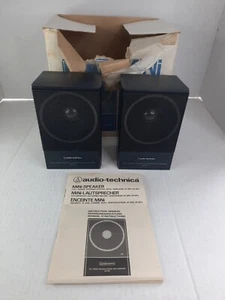 Rare Audio-Technica Japan 80s Mini Speaker Speakers AT-SP3 pair audio technica - Picture 1 of 6