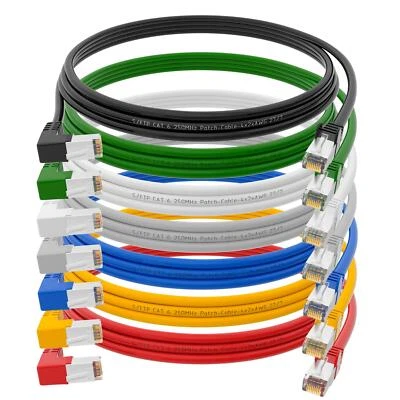 Cavo di rete CAT6 cavo patch angolato 90° LAN Ethernet cavo Internet 0,25-20m - Immagine 1 di 4
