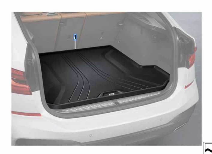 BMW Fitted Luggage Compartment Boot Trunk Mat Load Liner G30 5 PHEV 51472473480 - Image 1 of 1