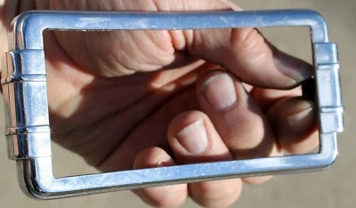 1941 - 1949 Cadillac Series 75 Limousine Rear Upper Courtesy Light Chrome Bezel - Image 1 of 4