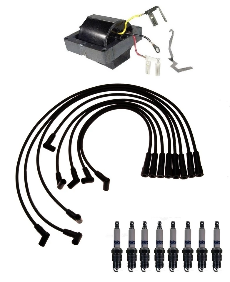 Ignition Wires 1 Coil 8 Spark Plugs Kit ACDelco For Oldsmobile Cutlass V8 5.7L - Imagem 1 de 1