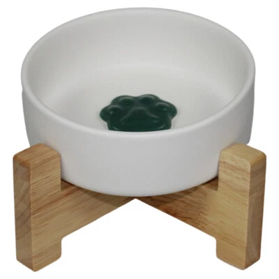 Pettimania Futternapf für Hunde im Bambus-Ständer, 0,4 l, 13 cm Durchmesser - Bild 1 von 3