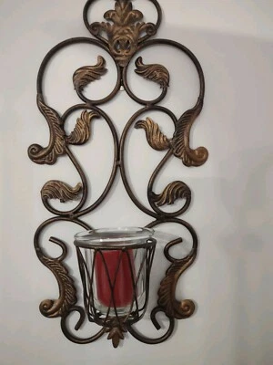 Scones de bronze para interiores domésticos com copo votivo SH grátis com 6 ou mais itens - Imagem 1 de 4