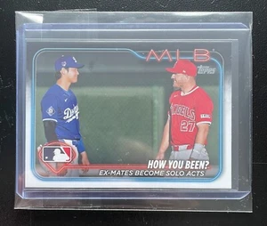 Shohei Ohtani / Mike Trout Veteran Combo Card 2024 Topps Baseball Update Series - Picture 1 of 2