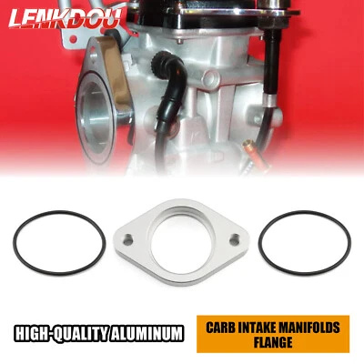CV40mm Carb Intake Manifolds Adapter Flange For Harley Sportster XL XLH Softail  — 第 1/4 张图片