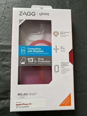 Genuine ZAGG GEAR4® iPhone 13 Milan Case D30 MagSafe Shockproof Cover - Rose