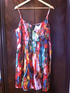 EMERGE MULTI COLOURED STRAPPY DRESS SIZE: 22 NN - Picture 1 of 3