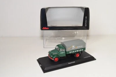 A51 1:43 SCHUCO 03456 BORGWARD B 2500 2.5 DIESEL CAMIÓN PLATAFORMA VERDE SIN ... - Imagen 1 de 4