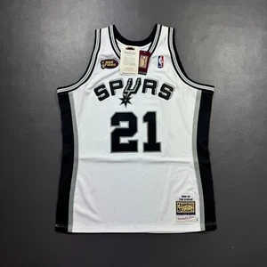 Camiseta deportiva 100 % auténtica de Tim Duncan Mitchell Ness 98 99 de las Finales de la NBA talla 48 XL para hombre - Imagen 1 de 6