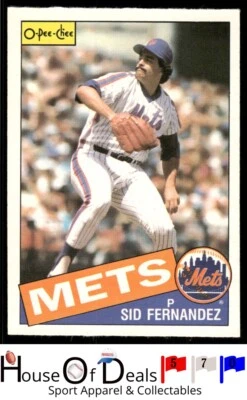 1985 O-Pee-Chee Sid Fernandez New York Mets Topps Baseball Card - Image 1 of 2
