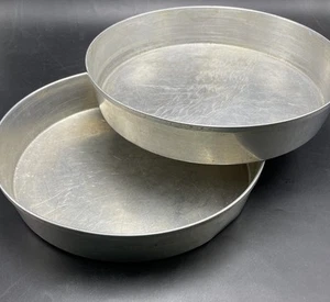 2 sartenes para pasteles vintage con flecha de 9" capas redondas de aluminio para hornear pasteles postres EE. UU. - Imagen 1 de 8