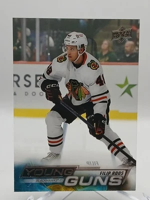 2022–23 Upper Deck #469 Filip Roos Young Guns Clear Cut – Chicago Blackhawks RC - Image 1 of 2