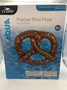2024 Grúa Aqua Pretzel Forma Piscina Flotador Inflable Novedad Artículo Nuevo en Paquete - Imagen 1 de 5