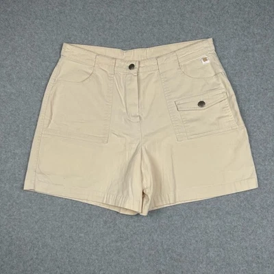 Architect Shorts Womens 14 Beige Cargo High Waist Casual - Image 1 of 4