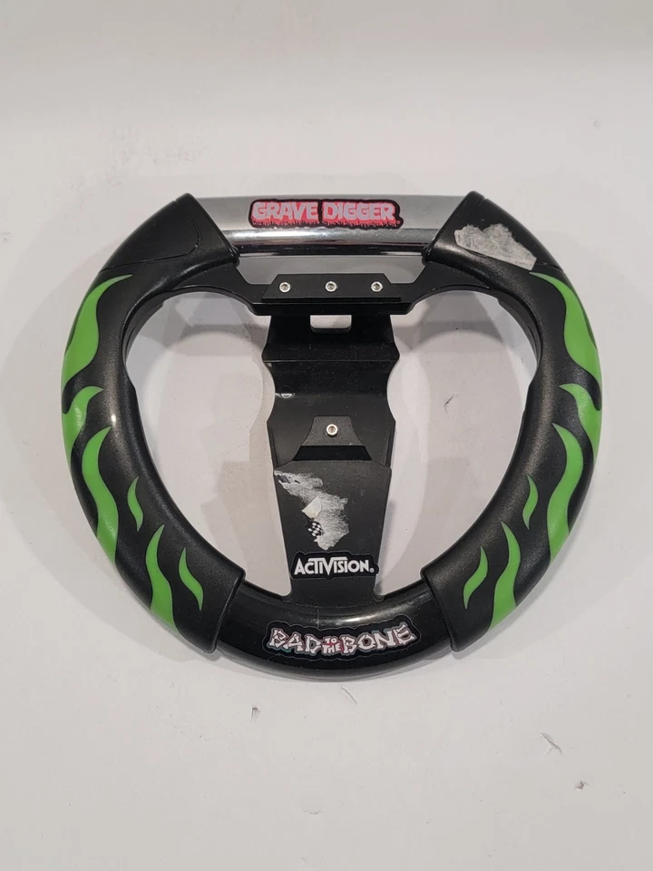 Volante Activision Monster Jam Nintendo Wii negro con llamas verdes Foto 1 de 4