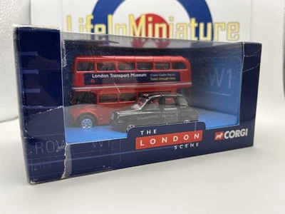 1:64 Corgi 60029 2001 London Routemaster Bus & TX1 London Taxi Nuevo en caja Foto 1 de 4