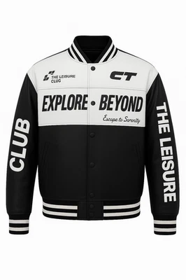 Chaqueta de cuero real LUXURY LEISURE CLUB Foto 1 de 3