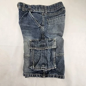 Gymboree Little Boys Size 10 Carpenter Blue Jean Shorts Cotton 2009 Adjustable - Picture 1 of 7