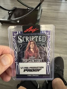 2025 Leaf Famke Janssen 1/1 Purple Pre Production Proof Card, Phoenix From Marvel - Bild 1 von 2