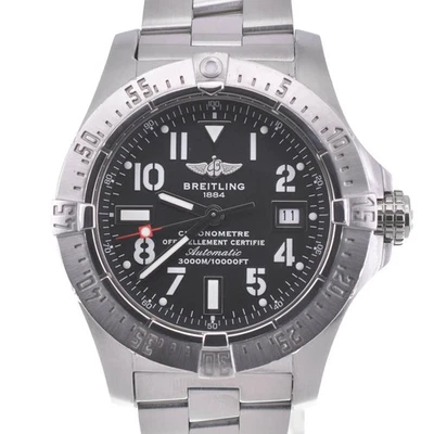 Reloj para hombre Breitling Avenger Seawolf A17330 fecha esfera negra descuento B#141763 Foto 1 de 4