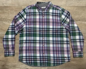 Tommy Bahama Mens Perfect Duo Multi Color Plaid Flannel Button Up Shirt XL - Picture 1 of 10