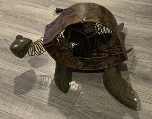 DECO BREEZE Sea Turtle Figurine Fan Metal Sculpture Decobreeze Electric Fan - Picture 1 of 6
