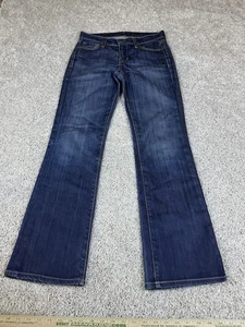 Fidelity Denim Jeans Womens 27 Blue Bootcut Mid Rise Dark Wash USA Made - Picture 1 of 17