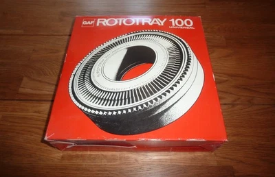 GAF ROTOTRAY UNIVERSAL CAROUSEL CHARGEUR CIRCULAIRE POUR 100 DIAPOSITIVES - Photo 1/4