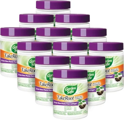Paquete de 12 hormona de enraizamiento segura para jardín, polvo de crecimiento de plantas nuevas - 2 OZ Foto 1 de 4